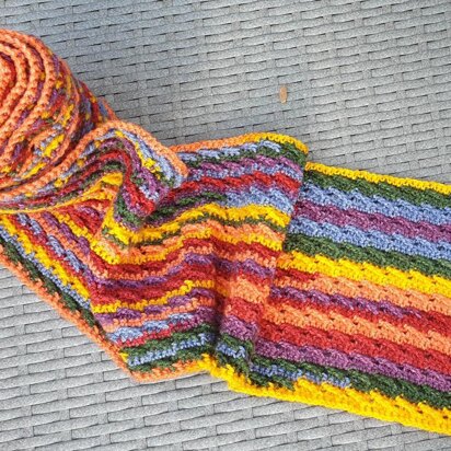 Easy Peasy Rainbow Scarf (UK)