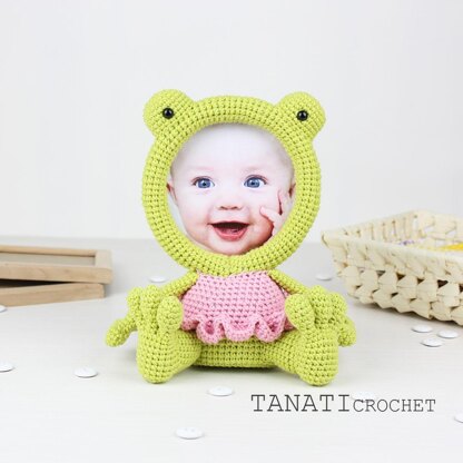 Crochet Pattern of Photo Frame FROG