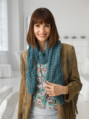 Lacy & Luscious Scarf in Lion Brand Heartland - L30084