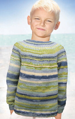 Jack and Jill Pullover in Knit One Crochet Too Ty-Dy Wool - 1800