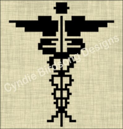 Medical Staff Symbol overlay mosaic rectangle