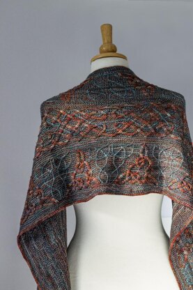 Lindisfarne shawl Knitting pattern by Lucy Hague | LoveCrafts