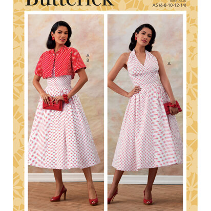 Butterick Jacke und Kleid für Damen B6682 - Schnittmuster