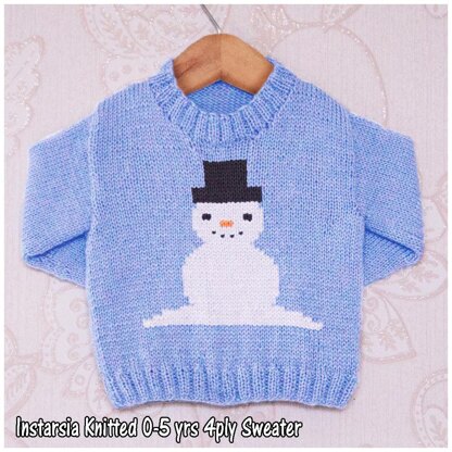 Intarsia - Jingles the Snowman - Chart Only
