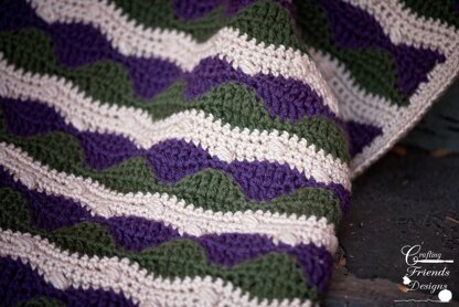 Majestic Waves Afghan