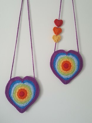 Rainbow Heart Handbag