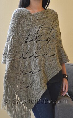 #201 Off-Kilter Lace Poncho