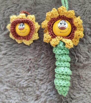 Sonnenblume im Taschenformat Sorgenwürmchen