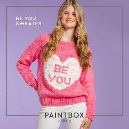 Be You Sweater - Free Knitting Pattern for Women in Paintbox Yarns Simply Chunky