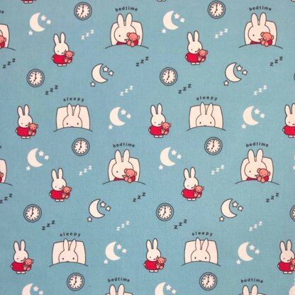 Craft Cotton Company Miffy - Sleepy Blue