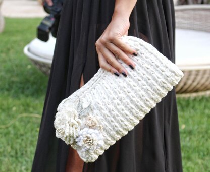 Wedding Bag with Flowers