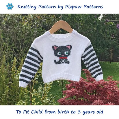 Jumper with Grey Cat Motif (21)