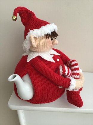 Christmas tea cosy Cheeky elf tea cosy