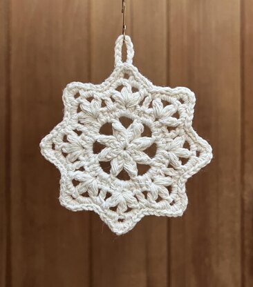 Puff Star Snowflake Ornament