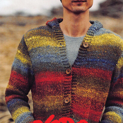 Hooded Jacket in Noro Iro - Y896 - Downloadable PDF - knitting pattern