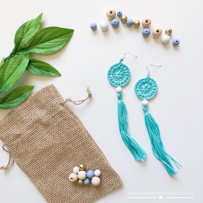 Mint Spirit Boho Festival Earrings