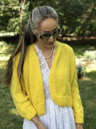 Loopy Mango Merino Worsted Rhinebeck Cardigan