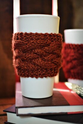 "The Braid" Seamless Coffee Cozy Zarf