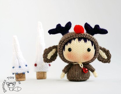 Christmas Deer Tanoshi Doll