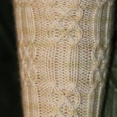 Rib and braid socks