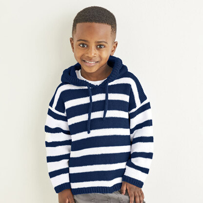 Blue white hot sale striped hoodie