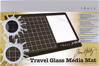 Tonic Studios Tim Holtz Travel Glass Media Mat 10.25"X15.5" - 597716