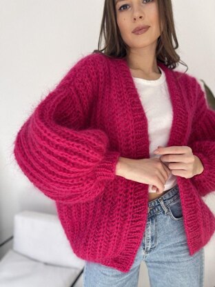 Chunky mohair outlet cardigan