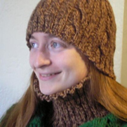 Easy Reversible Cabled Worsted Neckwarmer