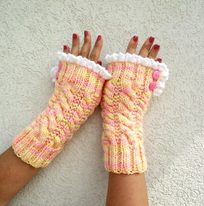 Grace and Lace Mitts Fingerless