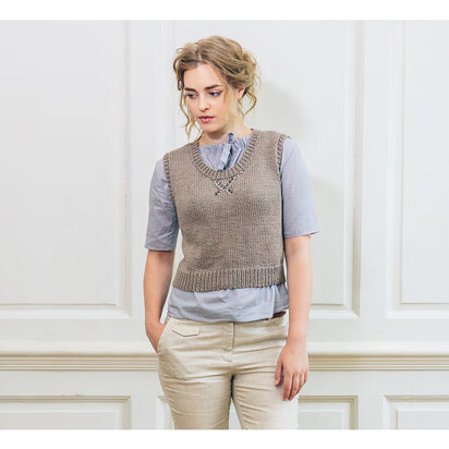 Suitopi Vest in Rowan Cotton Lustre