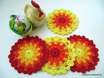 Crochet Coaster Pattern "Easter Decor" PDF