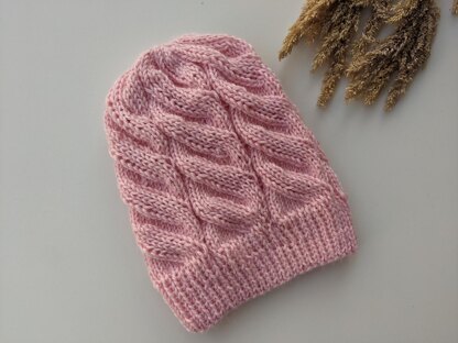 Faux Cable Hat