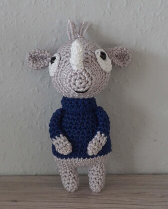 Crochet Pattern for the cute Rhino Nico!