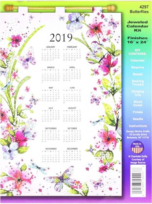 Design Works Butterflies Felt Calendar Kit