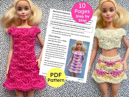 Barbie Shell Stitch Outfits