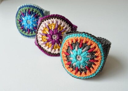Mandala Bracelet Overlay Crochet