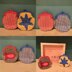Wallet with crocheted applications (2 models)