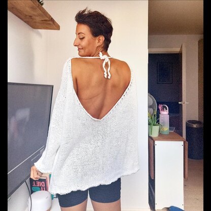 Backless summer sweater