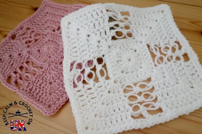 Solomon's Cross Afghan Square
