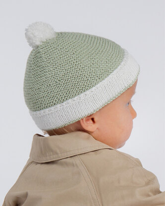 Andie Hat - Knitting Pattern For Babies in MillaMia Naturally Baby Soft by MillaMia