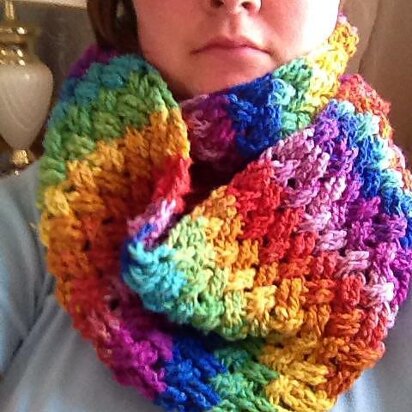 Diagonal Weave Infinity Scarf or Cowl