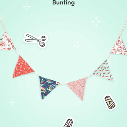 LoveCrafts Bunting Pattern -  Downloadable PDF