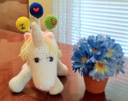 Unicorn plush toy