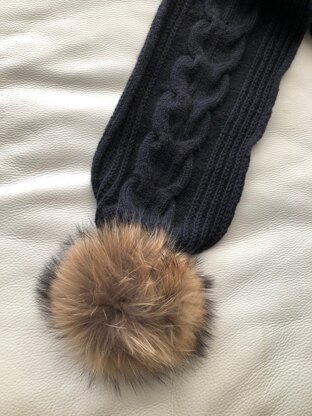 Scarf - Wool/Pom Pom