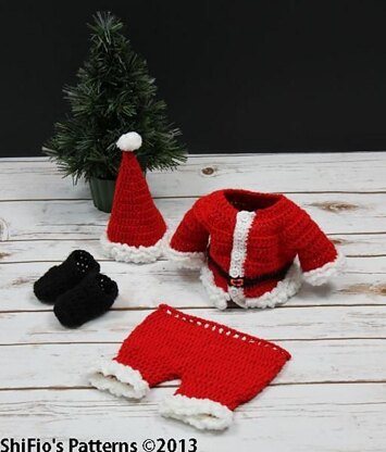 269- Santa Outfit & Bear Crochet Pattern #269