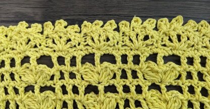 Canary Yellow Butterfly Crochet Top