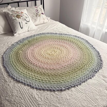 Double Daisy Mandala Blanket