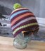 Stripe Bobble Beanie Hat