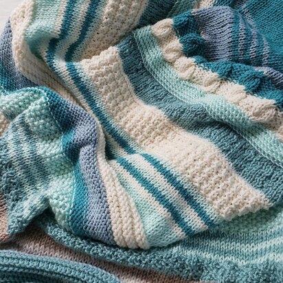 Santorini Scrapghan Blanket - knitting pattern