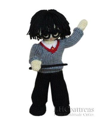 Harry Potter PDF Pattern, Crochet Boy Pattern, Crochet Pattern, Crochet Doll Pattern, Crochet Wizard, Crochet and Knitting Doll Pattern
